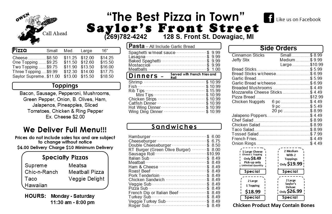 Saylor's Front Street Pizzeria